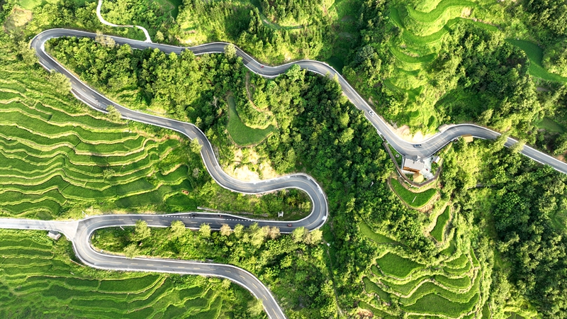 环绕在青山梯田间的中国乡村旅游1号公路 (7)_proc.jpg